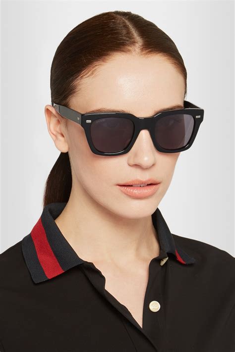 gucci square frame acetate sunglasses|gucci square sunglasses unisex.